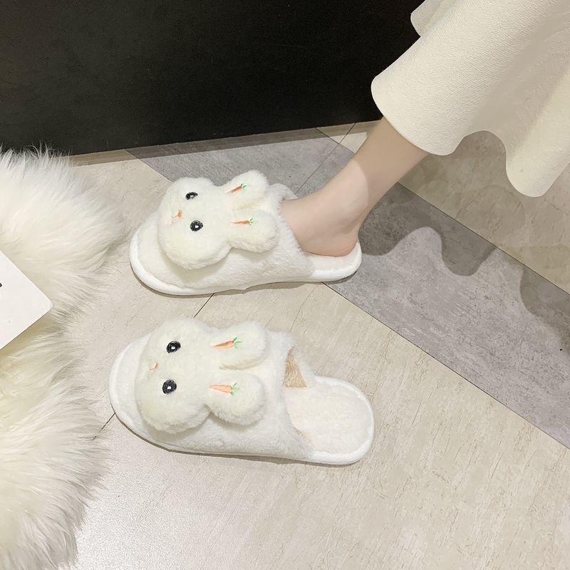 Rabbit Cute Cartoon Bag Women's Winter Dormitory Non-slip Dormitory Warm Slippers