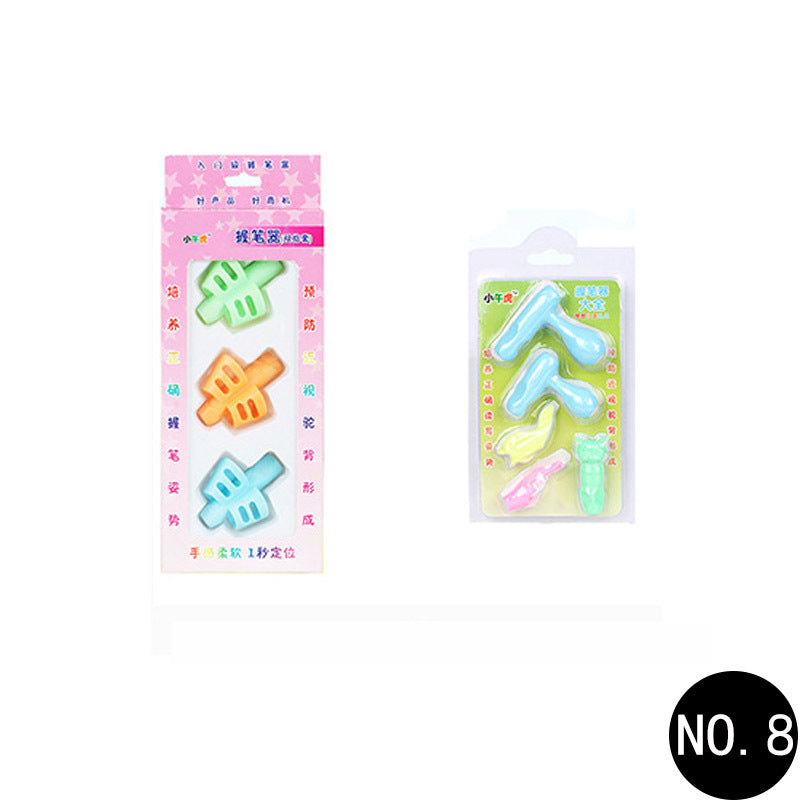 Porte-stylo de papeterie pour enfants, posture d'écriture correcte pour étudiants, dessin animé