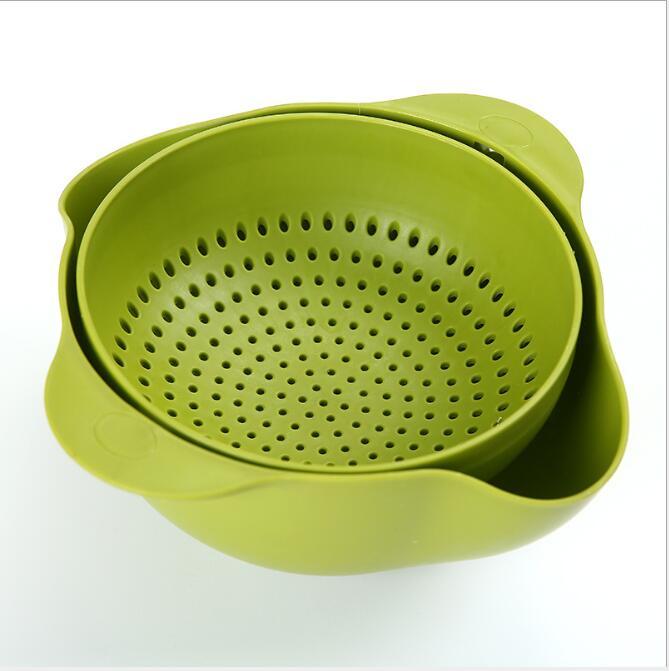 Organizador de lavandería para cocina, cuenco de plástico para frutas y arroz, colador de arroz, cesta de lavado