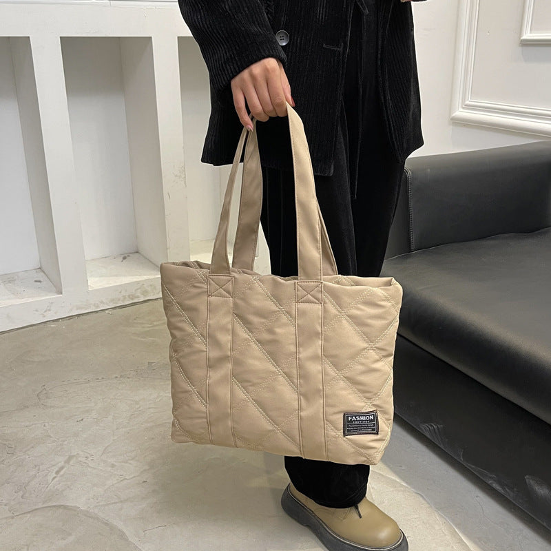 Sac de transport à main de banlieue Big Bag matelassé en diamant