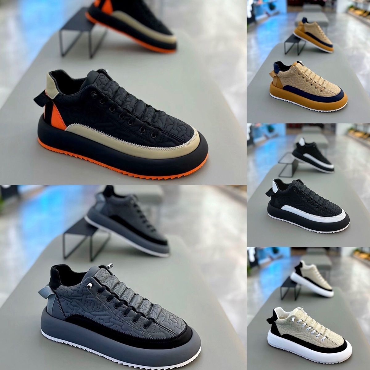 Printemps et automne mode décontracté paresseux couture en relief Slip-on étudiant chaussures décontractées hommes