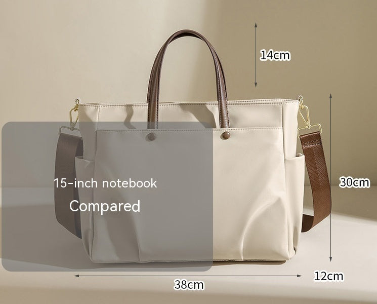 Sac à bandoulière d'affaires pour femmes, sac à main en tissu Oxford imperméable