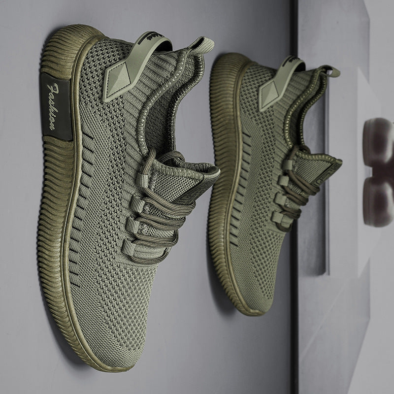 Chaussures en maille respirante pour hommes, chaussures de course décontractées, confortables et antidérapantes, résistantes à l'usure