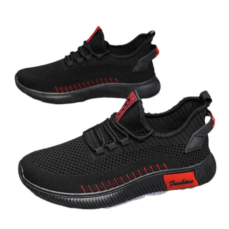 Chaussures en maille respirante pour hommes, chaussures de course décontractées, confortables et antidérapantes, résistantes à l'usure