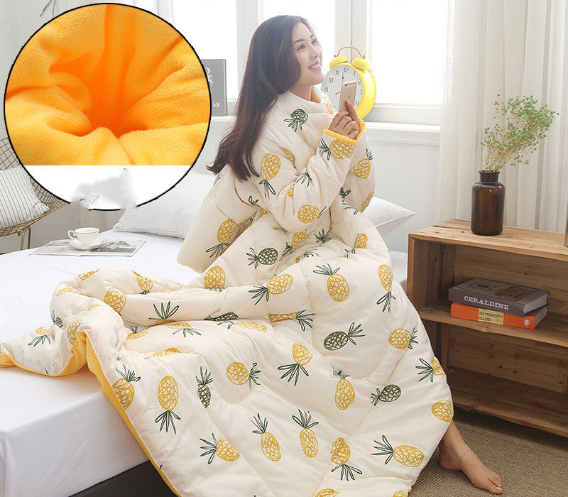 Couette d'hiver paresseuse avec manches
