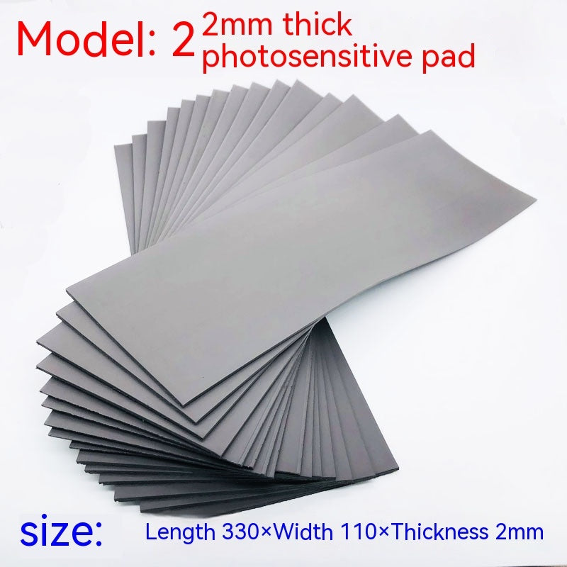 Sello de cerámica, caligrafía y pintura, estera sensible a la luz, hoja entera negra y gris de alta calidad