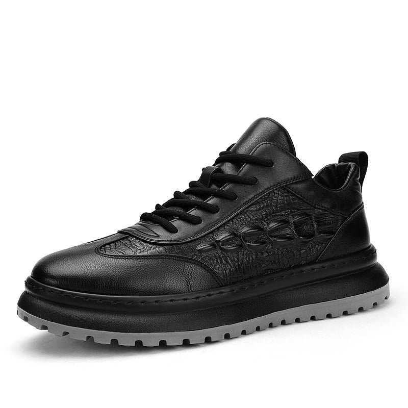 Zapatos de cuero antideslizantes informales de negocios para hombres