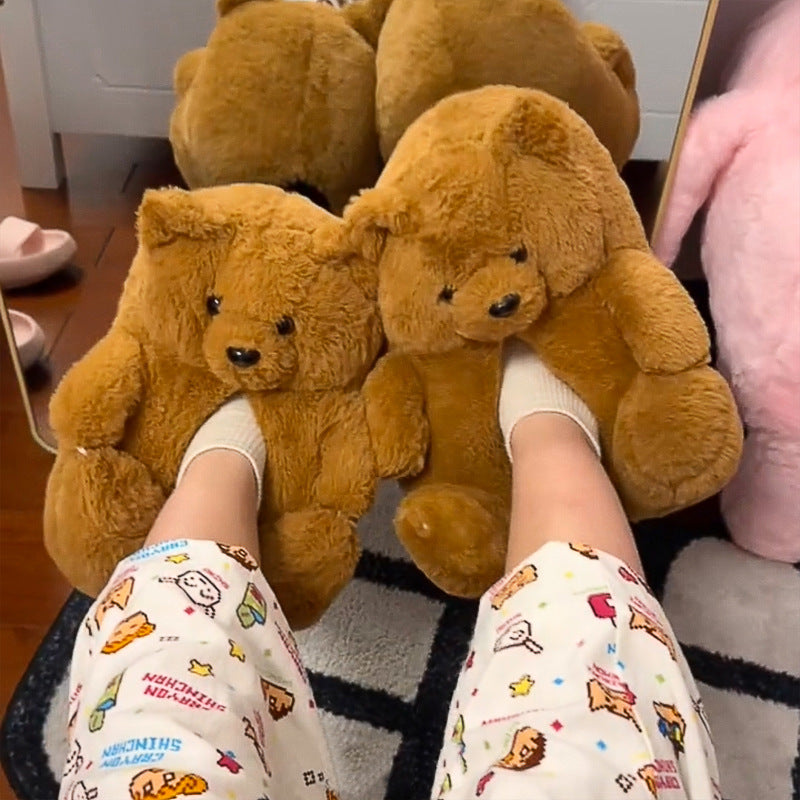 Pantoufles en coton Capybara de dessin animé, vente en gros