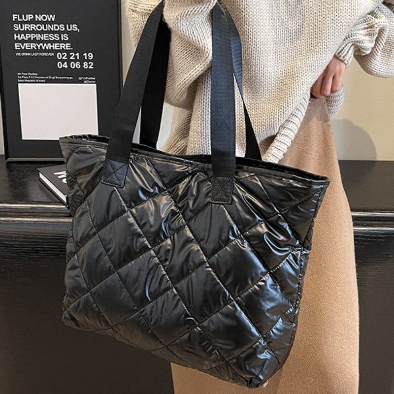 Sac à bandoulière en forme de losange de grande capacité pour femmes