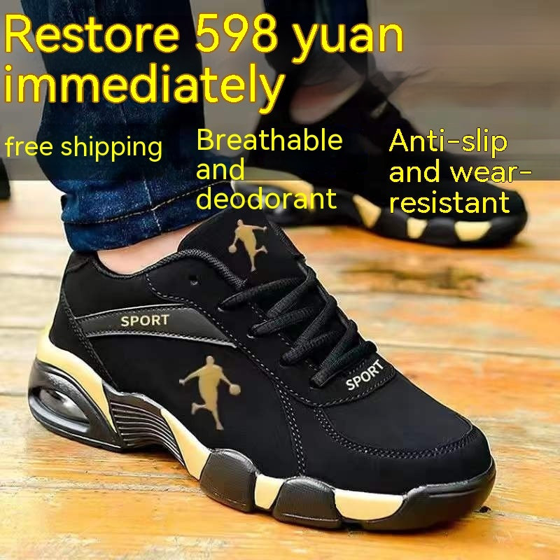 Zapatos de cuero acolchados de algodón de invierno para hombre cálidos con zapatos de cuero de caña alta de terciopelo para hombre