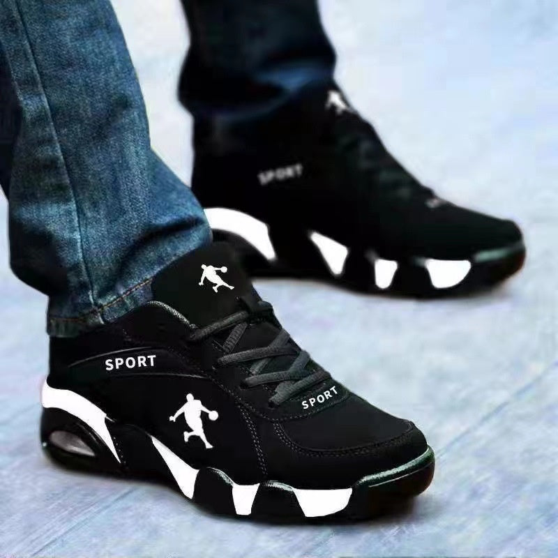 Zapatos de cuero acolchados de algodón de invierno para hombre cálidos con zapatos de cuero de caña alta de terciopelo para hombre