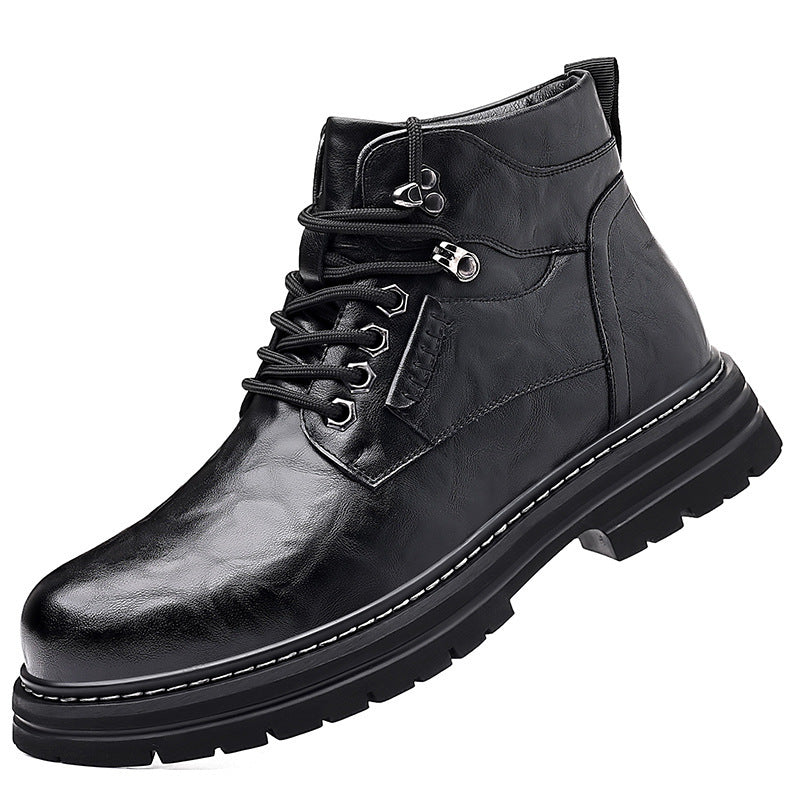 Botas altas de estilo británico de moda masculina