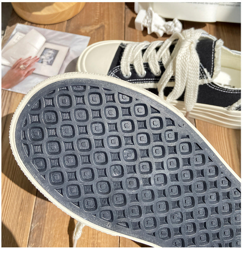 Chaussures respirantes décontractées polyvalentes à fond épais d'été