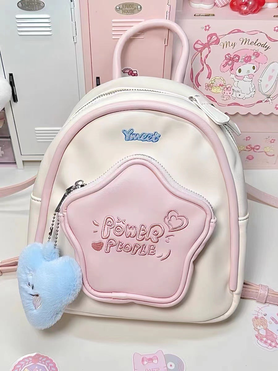 Mochila con estrella de cinco puntas Lindo viaje diario