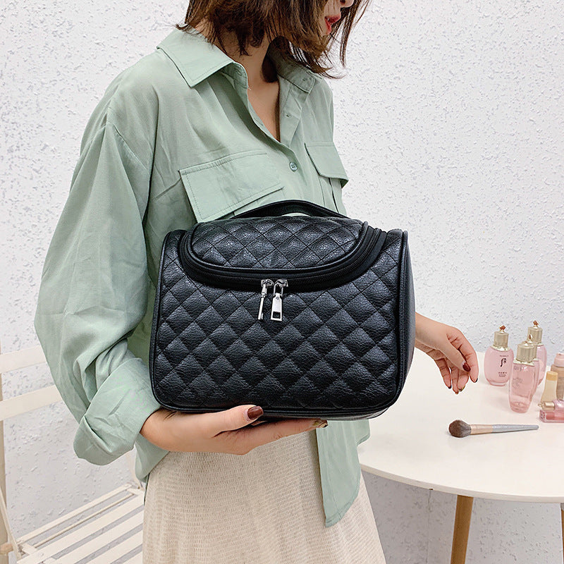 Sac de rangement cosmétique de lavage de crochet d'élingue à la mode