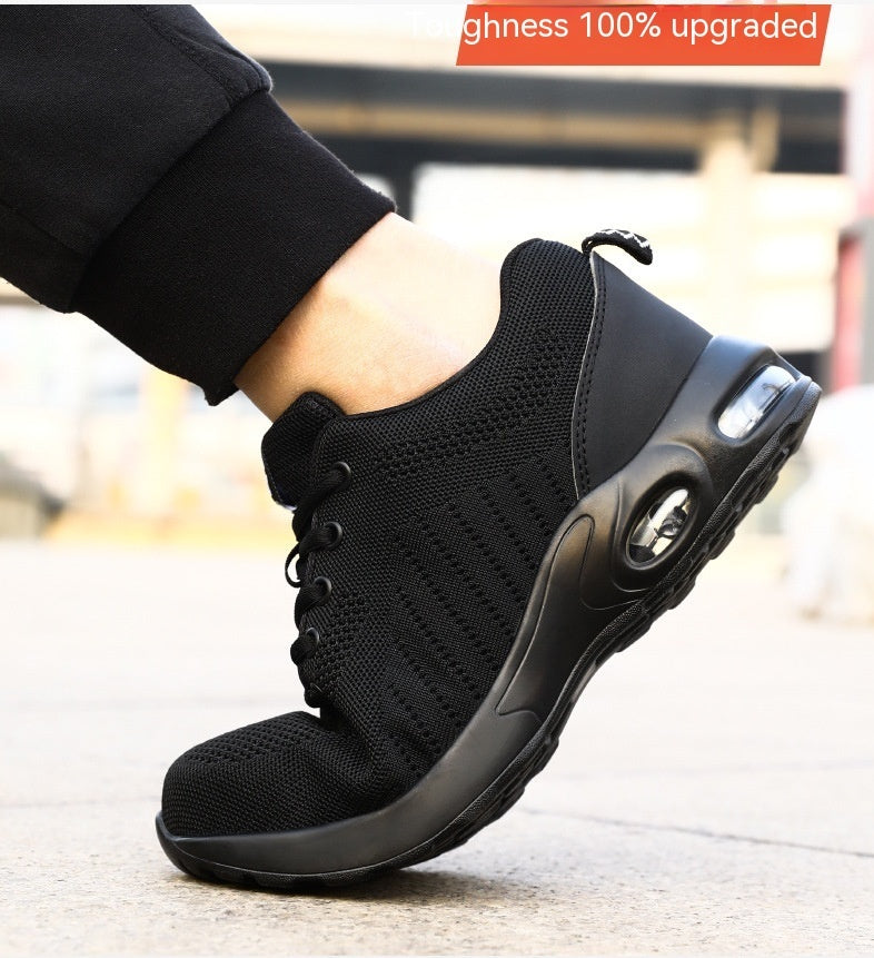 Baotou en acier anti-écrasement et coup de couteau comme des chaussures de sport tissées volantes