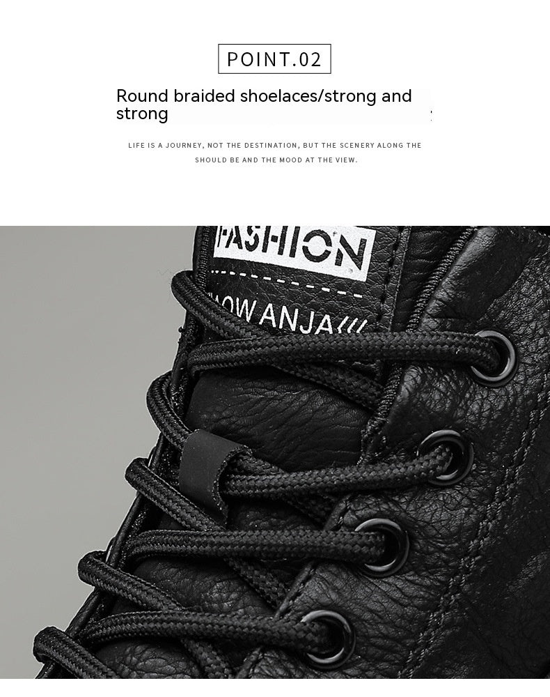 Baskets imperméables en cuir Sports et loisirs