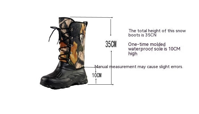 Bottes de pêche en plein air thermiques hautement imperméables pour hommes