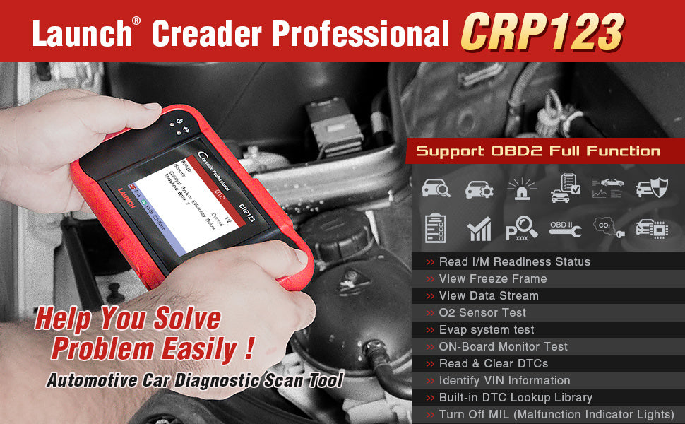 Equipo de diagnóstico del automóvil con detector de fallas CRP123