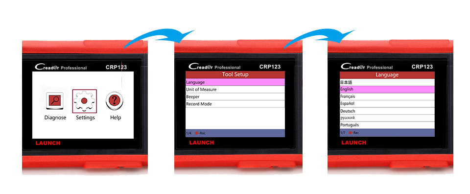 Equipo de diagnóstico del automóvil con detector de fallas CRP123