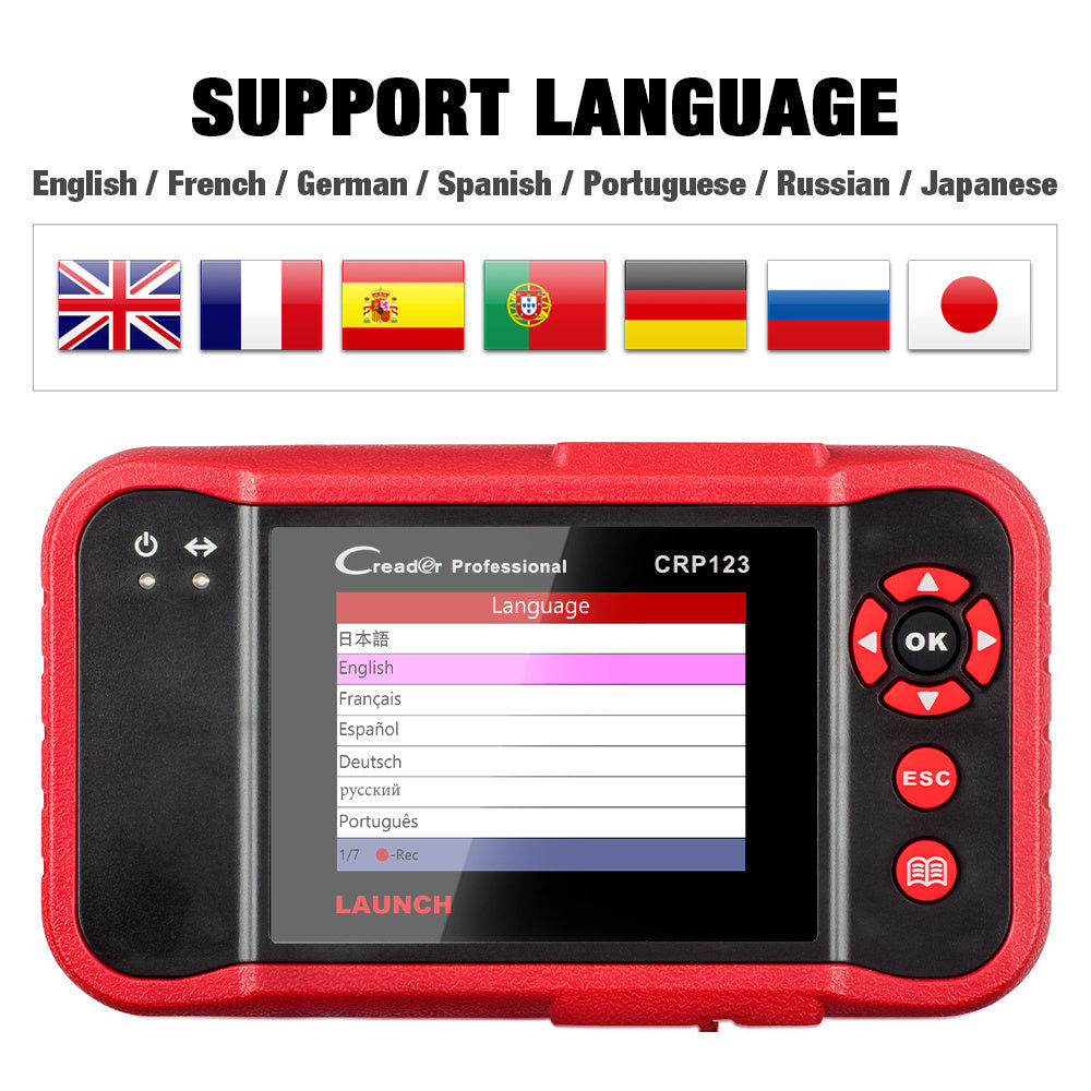 Equipo de diagnóstico del automóvil con detector de fallas CRP123