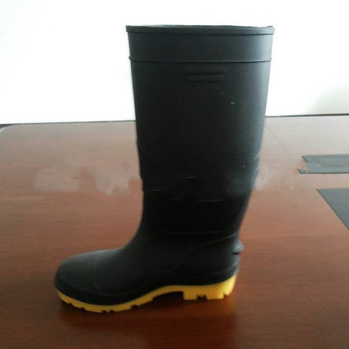 Bottes de pluie résistantes à l'huile et aux alcalis, de couleur unie