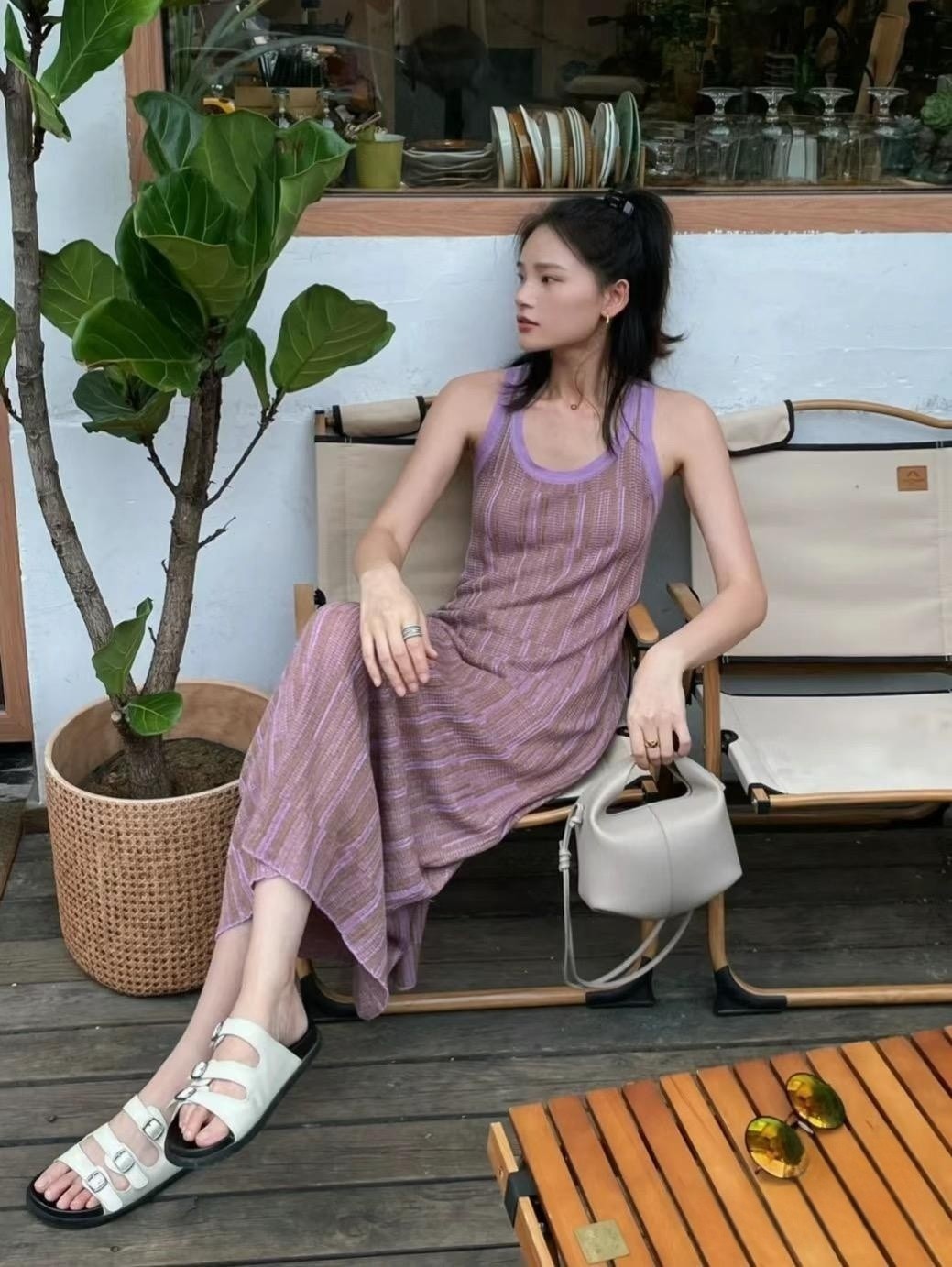 Bolso bandolera de hombro con diseño de interés especial de piel de vaca con patrón de lichi