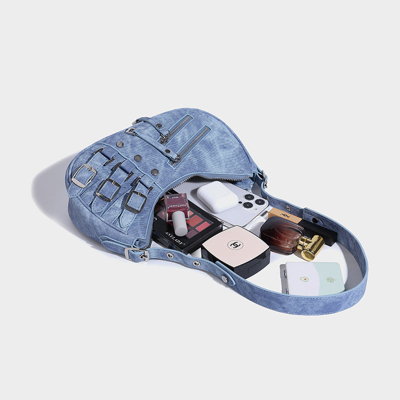 Sac sous les bras en jean American Retro