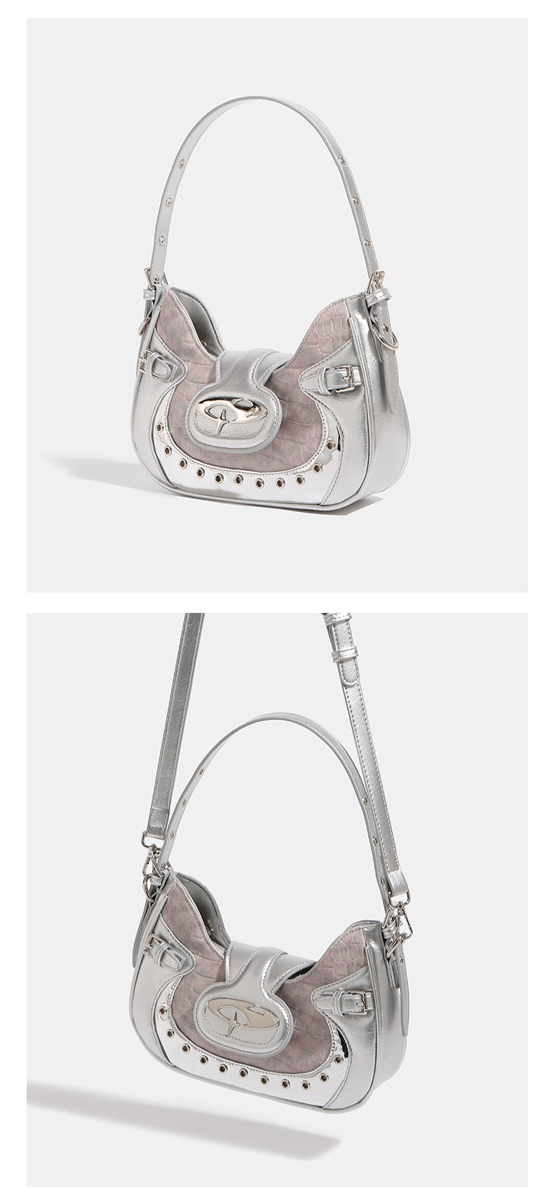 Sac de moto pour femmes, sacoche à bandoulière sous les bras