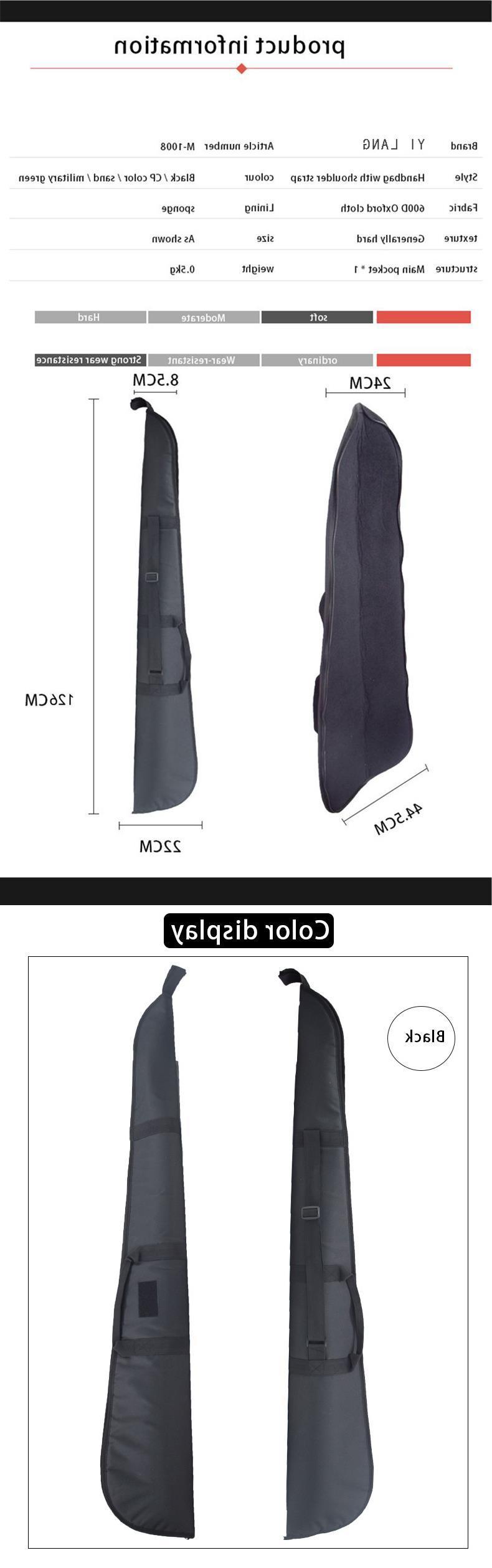 Sac tactique du dimanche multifonctionnel, asymétrique épaule dénudée, antichoc, pêche, Sports de plein air, éponge, 130CM