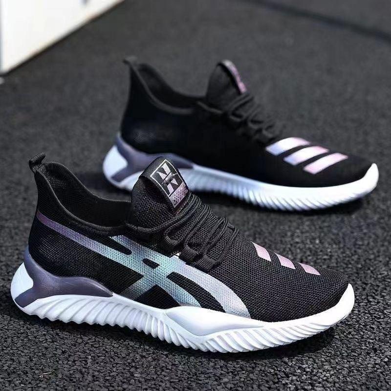 Chaussures de course à fond souple pour hommes, chaussures de loisirs à la mode, Style coréen