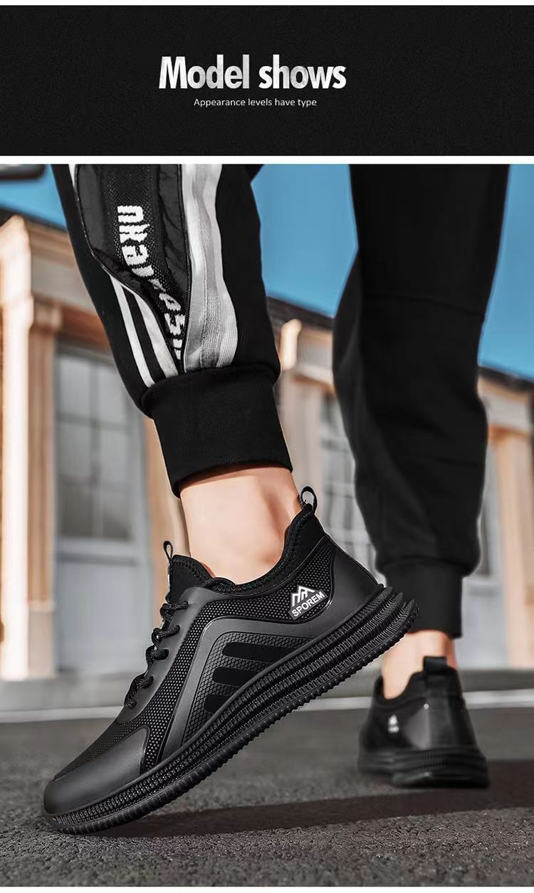 Plus Velvet Chaussures pour hommes Respirantes Baskets polyvalentes décontractées