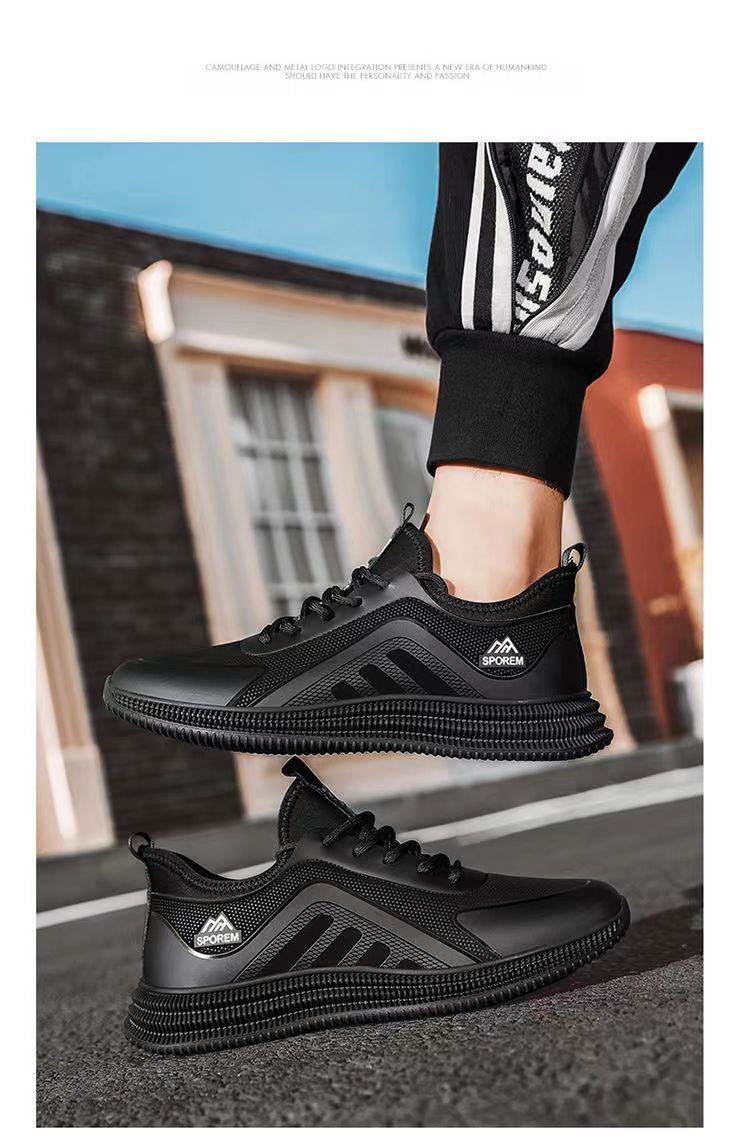 Plus Velvet Chaussures pour hommes Respirantes Baskets polyvalentes décontractées