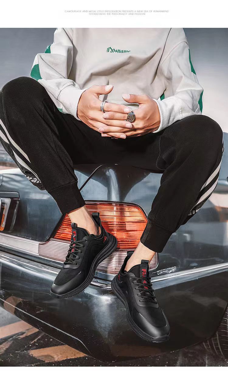 Plus Velvet Chaussures pour hommes Respirantes Baskets polyvalentes décontractées