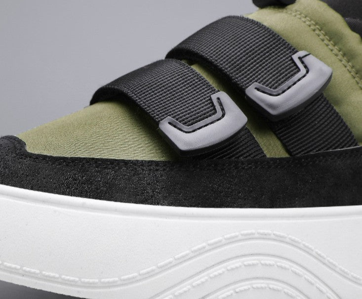 Zapatos de plataforma bajos con banda elástica de moda juvenil