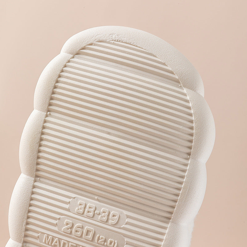 Plush Platform Cartoon Home Indoor Warm Cotton Slippers