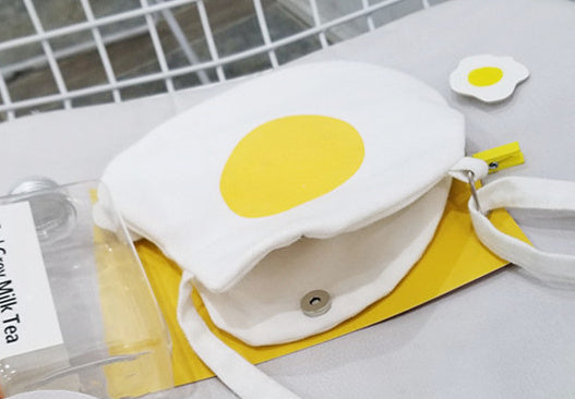 Poached Egg Cute Cartoon Crossbody Bag