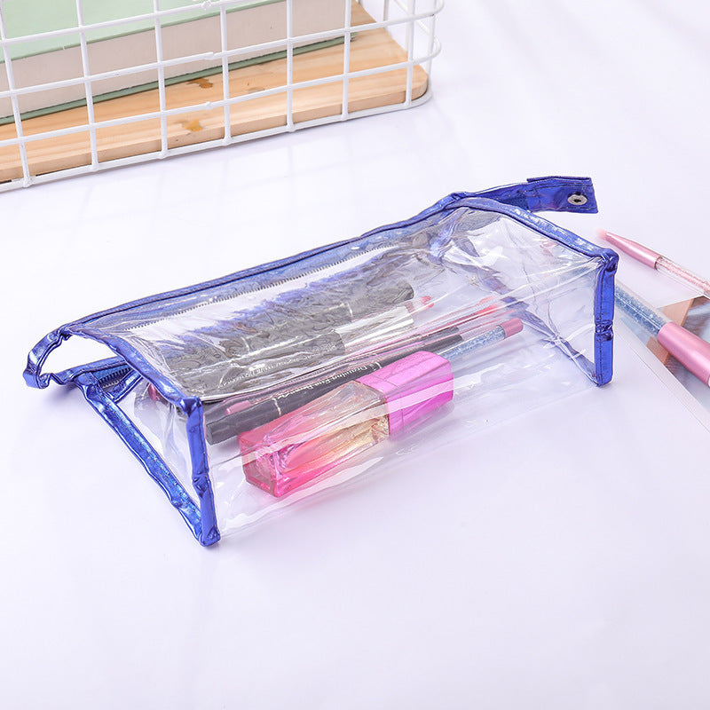 Sac de rangement de grande capacité de mode de lavage portatif de maquillage Transparent imperméable de PVC