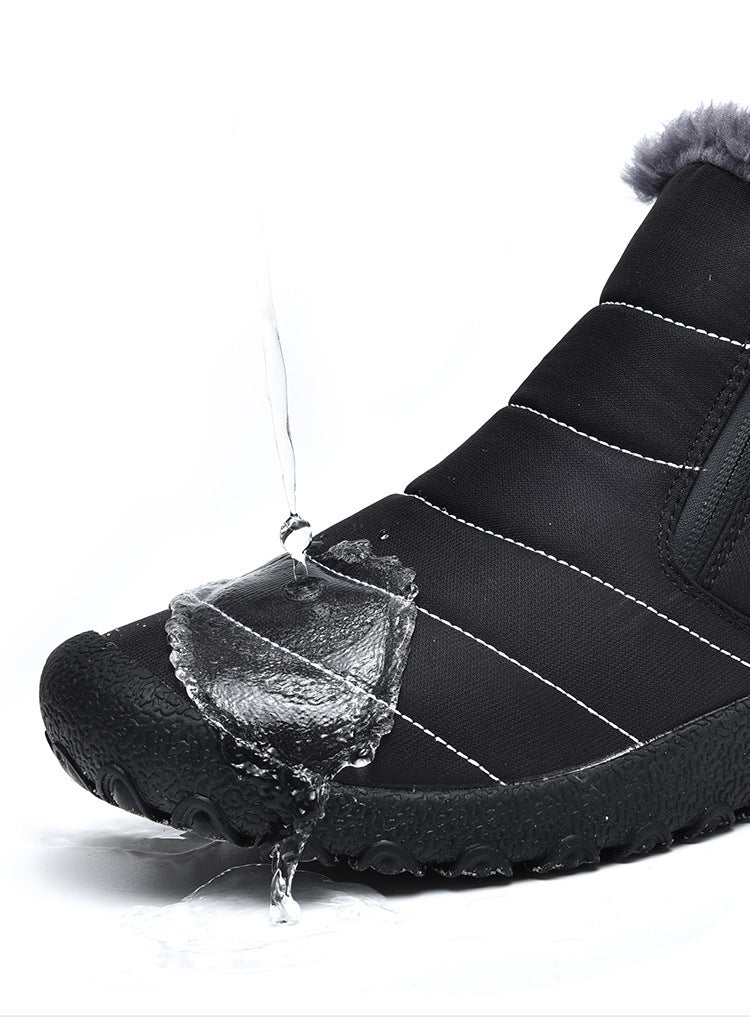 Zapatos de hombre Botas de nieve del noreste antideslizantes y gruesas con forro polar