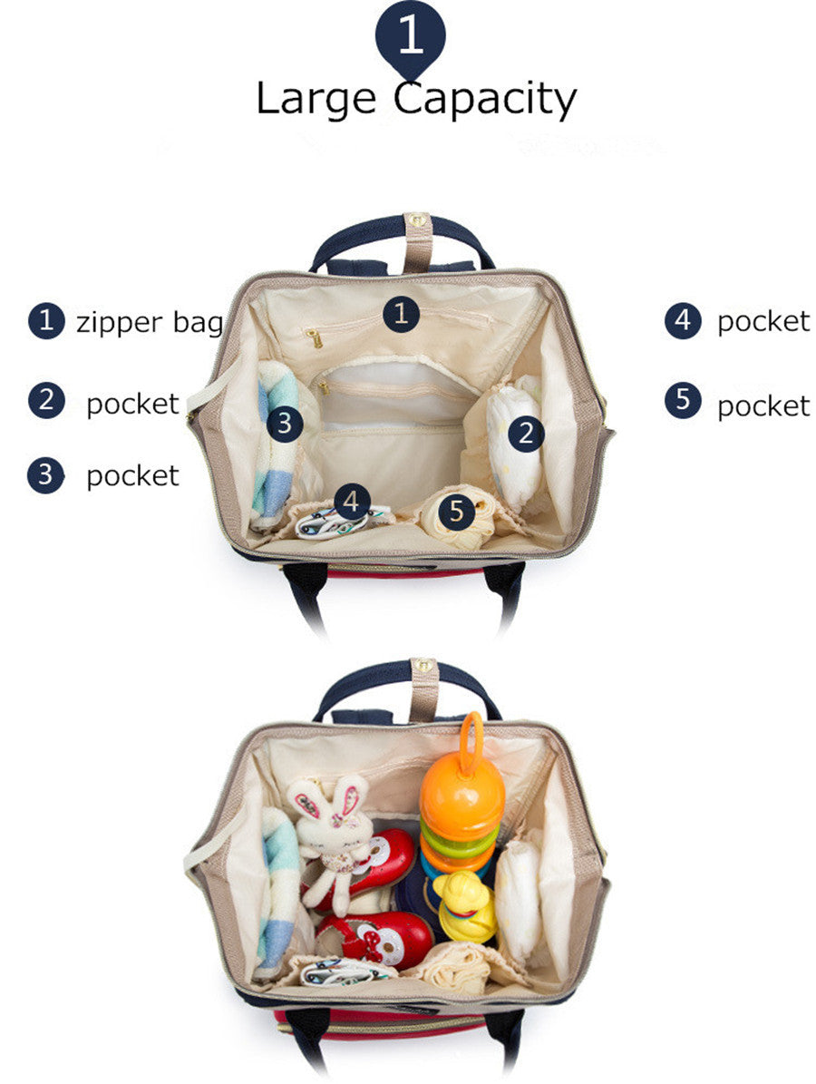 Bolso para mamá multifunción de gran capacidad, paquete maternal e infantil, bolso para mujeres embarazadas, mochila para madre 