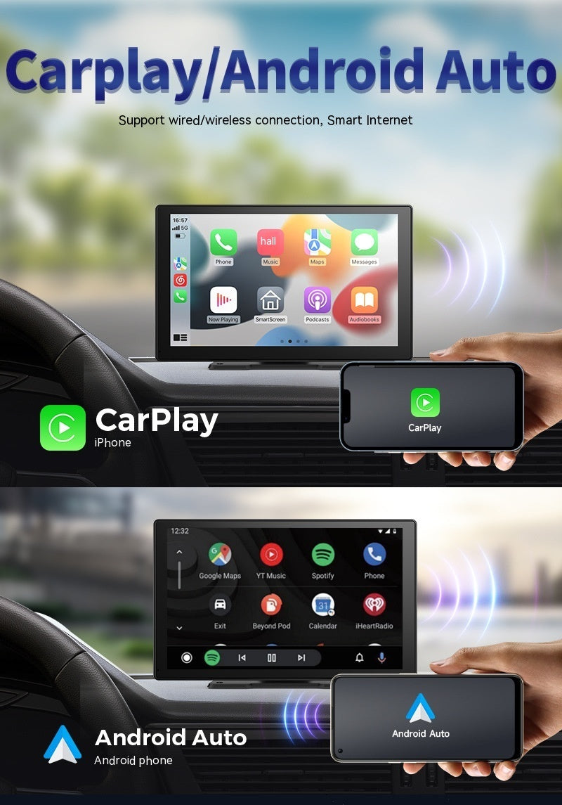 9-inch Carplay Driving Recorder Portable Car