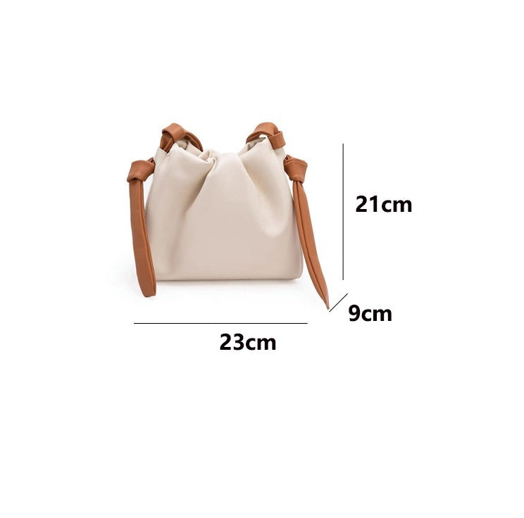 Sac messager à bandoulière simple en couleur contrastée à la mode