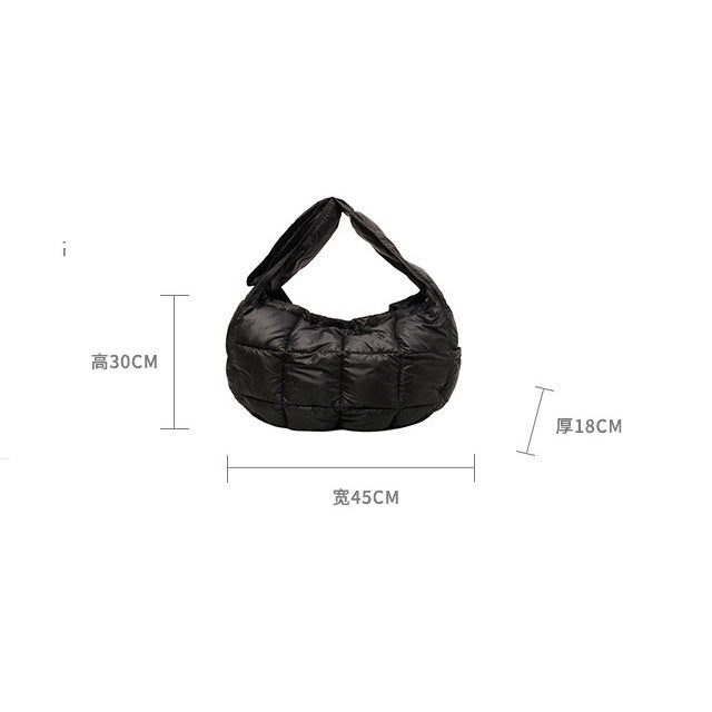 Sac en coton à carreaux de grande capacité pour femme