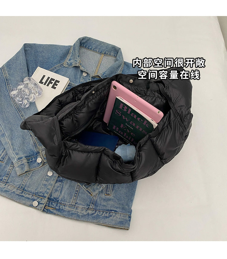 Sac en coton à carreaux de grande capacité pour femme