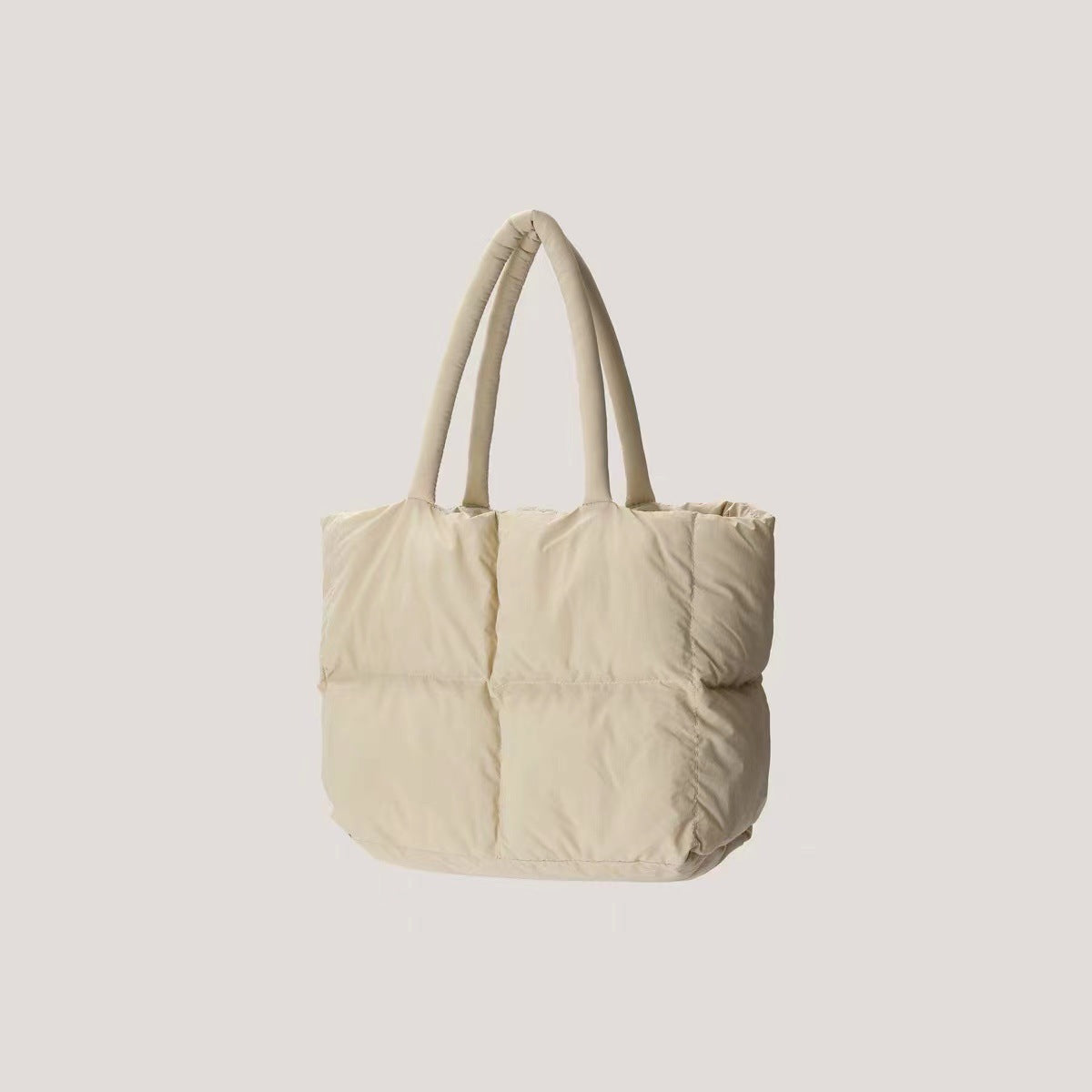 Sac à main en duvet d'oreiller en coton matelassé rhombique