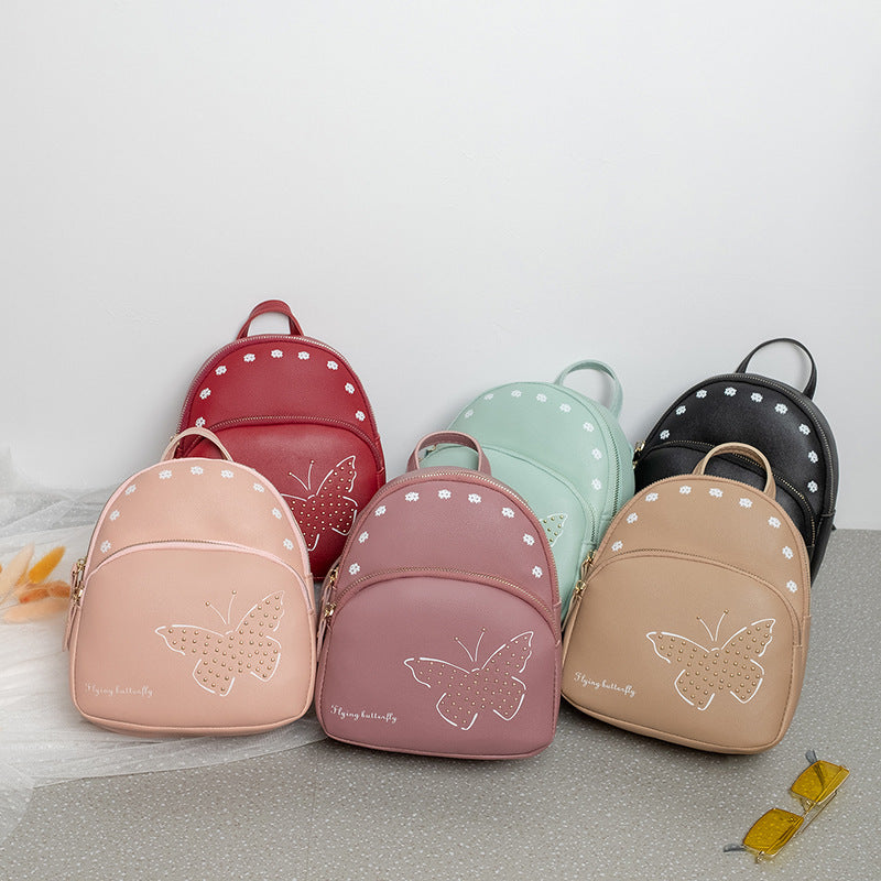 Printed Mobile Phone Bag, Rivet Butterfly Backpack