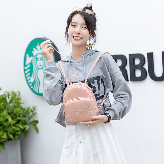 Printed Mobile Phone Bag, Rivet Butterfly Backpack