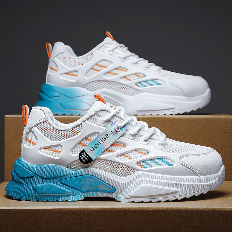 Printemps chaussures pour hommes étudiant décontracté respirant Sneaker course hommes maille chaussures hommes papa chaussures
