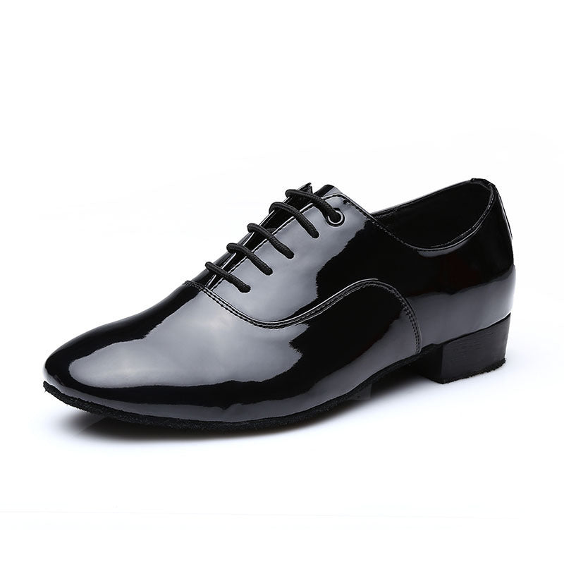 Zapatos de baile latino Zapatos de práctica de fondo suave con tacón medio para hombre
