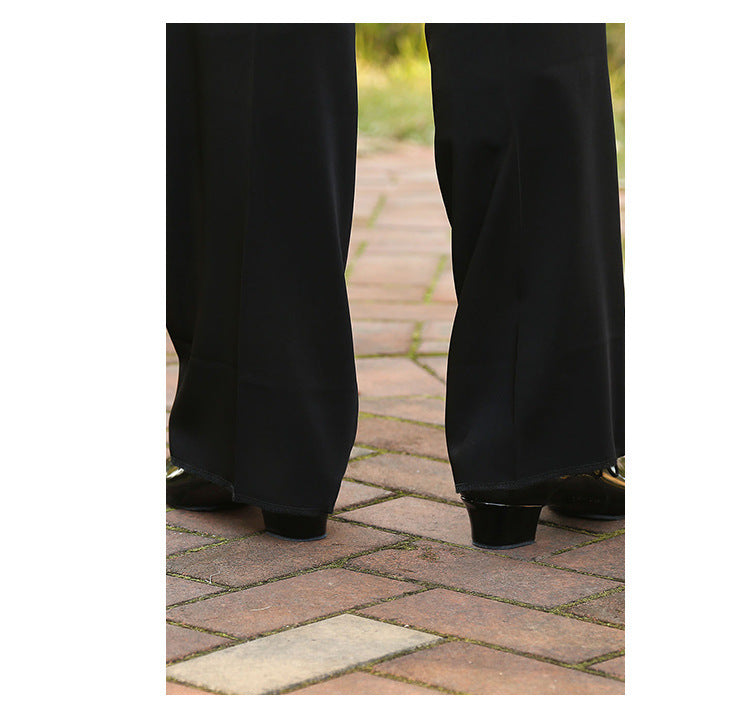 Los zapatos de baile latino de dos suelas de cuero suave para hombres son cómodos